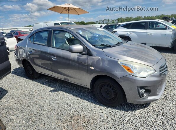 ML32F3FJ8HHF06574 2017 MITSUBISHI MIRAGE Gray წინა მარჯვენა