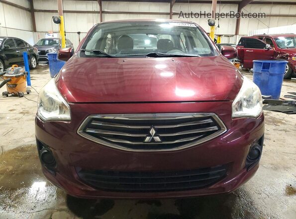 ML32F3FJ9JHF05827 2018 MITSUBISHI MIRAGE Burgundy Вид спереду