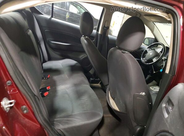 ML32F3FJ9JHF05827 2018 MITSUBISHI MIRAGE Burgundy Вид задніх сидінь