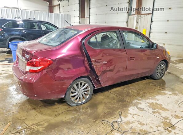 ML32F3FJ9JHF05827 2018 MITSUBISHI MIRAGE Burgundy Задня права чверть