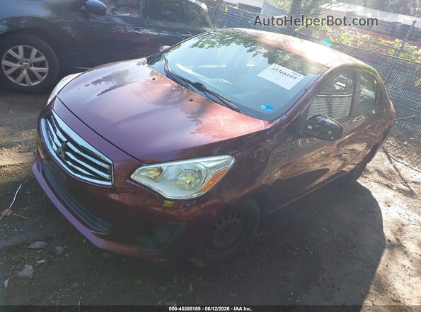 ML32F3FJXHH000306 2017 MITSUBISHI MIRAGE G4 Maroon წინა მარცხენა ხედი სამი მეოთხედიდან