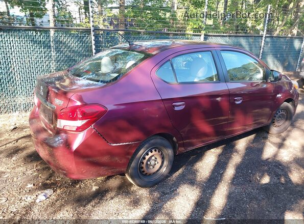 ML32F3FJXHH000306 2017 MITSUBISHI MIRAGE G4 Maroon უკანა მარჯვენა