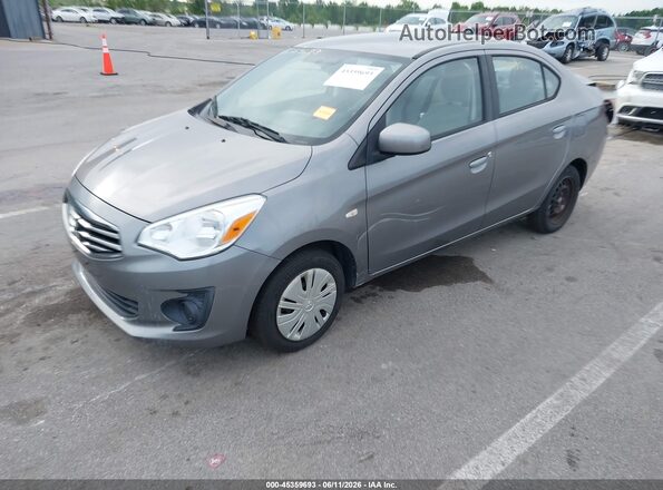 ML32F3FJXHH001794 2017 MITSUBISHI MIRAGE G4 Gray Առջևի ձախ երեք քառորդ տեսարան