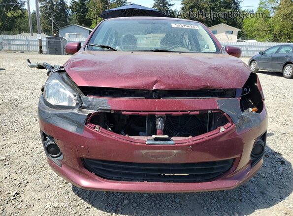 ML32F3FJXHHF09914 2017 MITSUBISHI MIRAGE Purple Вид спереду