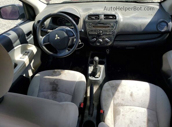 ML32F3FJXHHF09914 2017 MITSUBISHI MIRAGE Purple Вид панелі приладів