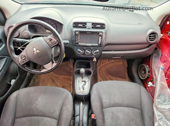 ML32F3FJXHHF16877 2017 MITSUBISHI MIRAGE Red წინა პანელის ხედი