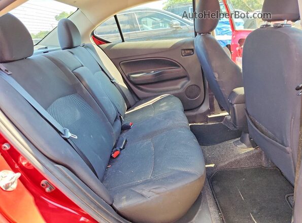 ML32F3FJXLHF08089 2020 MITSUBISHI MIRAGE Red უკანა სავარძლების ხედი