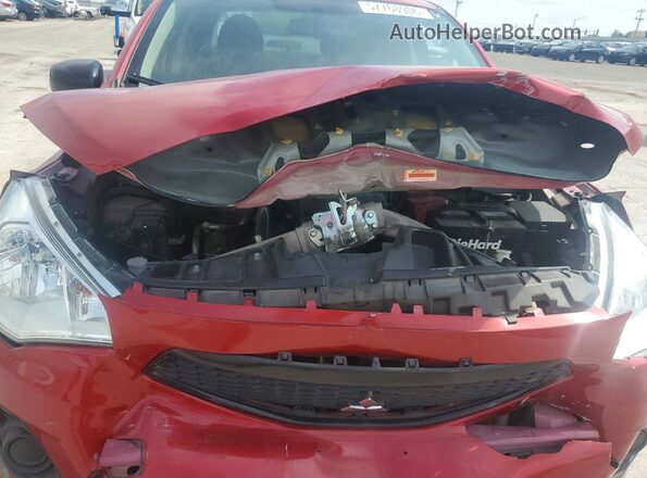 ML32F3FJXLHF10098 2020 MITSUBISHI MIRAGE Red Vista interior trasera