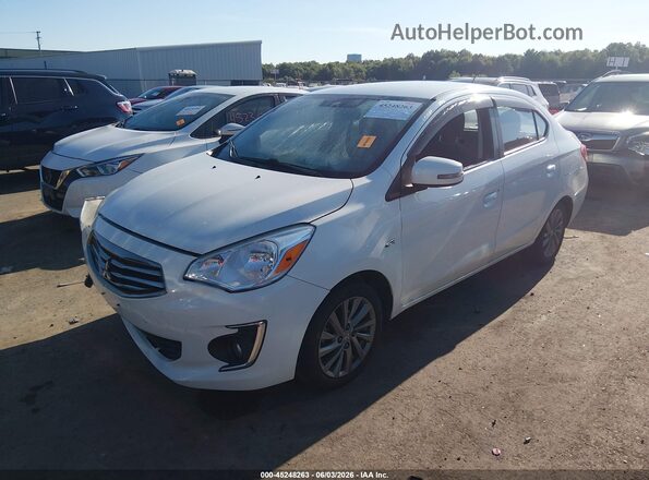 ML32F4FJ4HH001067 2017 MITSUBISHI MIRAGE G4 White Առջևի ձախ երեք քառորդ տեսարան