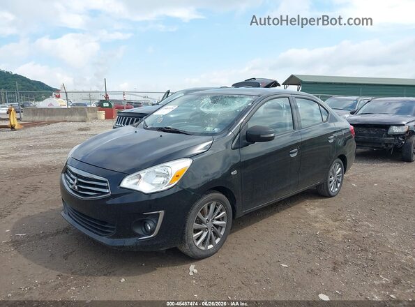 ML32F4FJ5HHF08353 2017 MITSUBISHI MIRAGE G4 Black წინა მარცხენა ხედი სამი მეოთხედიდან