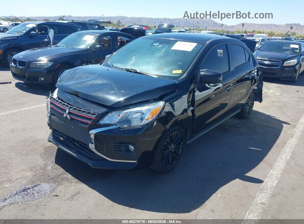 ML32FUFJ2NHF03347 2022 MITSUBISHI MIRAGE G4 Black Առջևի ձախ երեք քառորդ տեսարան