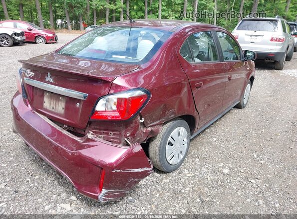 ML32FUFJ6MHF02815 2021 MITSUBISHI MIRAGE G4 Burgundy Задня права чверть
