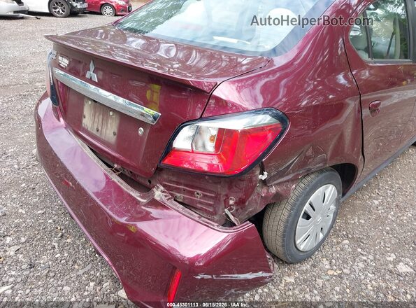 ML32FUFJ6MHF02815 2021 MITSUBISHI MIRAGE G4 Burgundy Вид спереду
