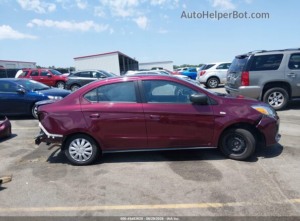 ML32FUFJ7RHF08999 2024 MITSUBISHI MIRAGE G4 Burgundy Սալոնի 360 աստիճան տեսք