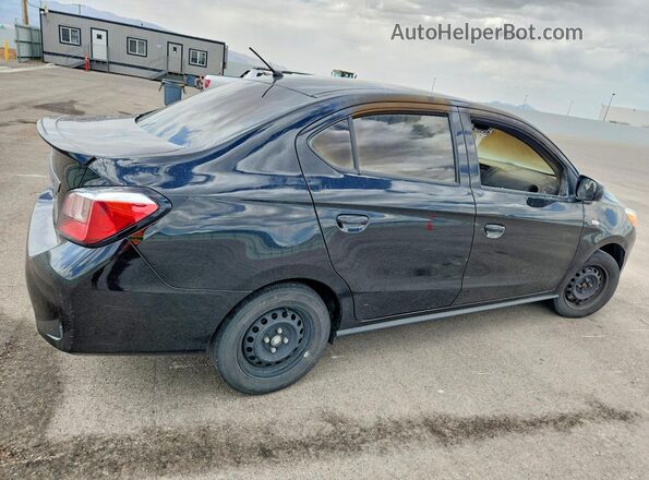 ML32FUFJ9NHF07296 2022 MITSUBISHI MIRAGE Black უკანა მარჯვენა