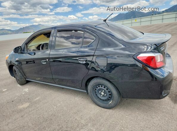 ML32FUFJ9NHF07296 2022 MITSUBISHI MIRAGE Black უკანა მარცხენა