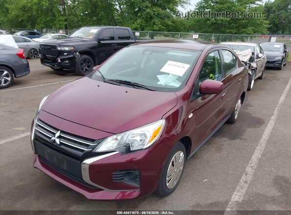 ML32FUFJ9RHF04582 2024 MITSUBISHI MIRAGE G4 Burgundy Передня ліва чверть