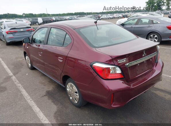 ML32FUFJ9RHF04582 2024 MITSUBISHI MIRAGE G4 Burgundy Задня ліва чверть