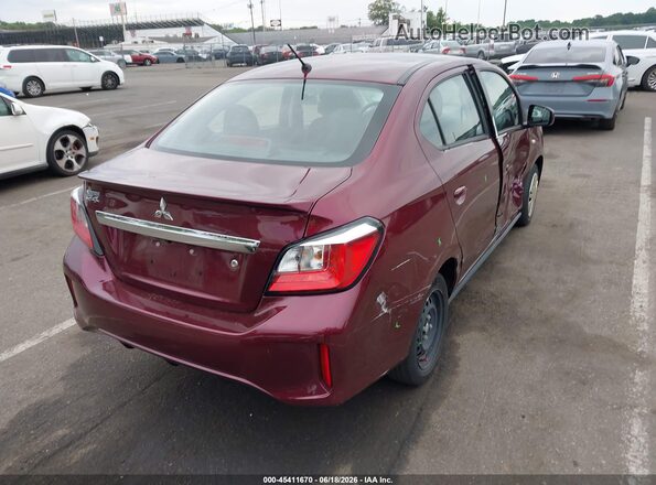 ML32FUFJ9RHF04582 2024 MITSUBISHI MIRAGE G4 Burgundy Задня права чверть