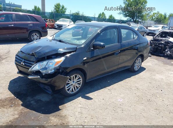 ML32FUFJXMHF01408 2021 MITSUBISHI MIRAGE G4 Black წინა მარცხენა ხედი სამი მეოთხედიდან