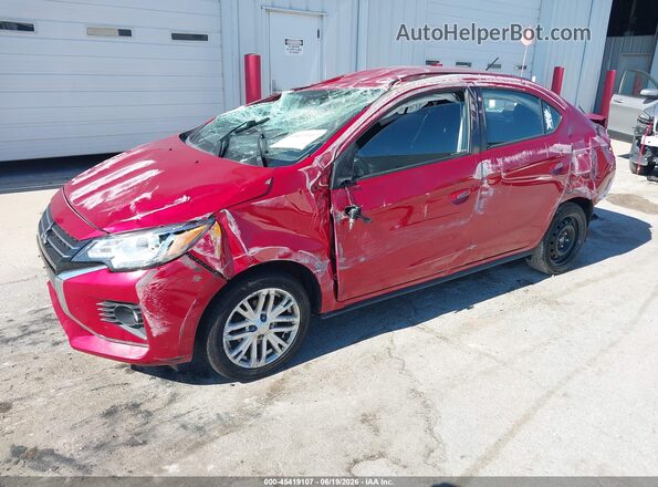 ML32FVFJ8NHF07120 2022 MITSUBISHI MIRAGE G4 Red Vista tres cuartos delantera izquierda