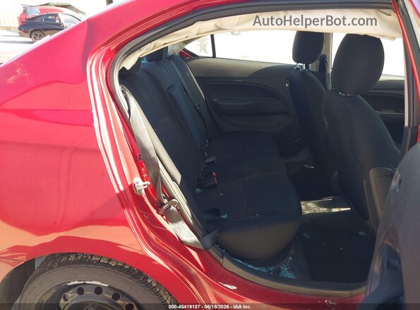 ML32FVFJ8NHF07120 2022 MITSUBISHI MIRAGE G4 Red Vista de la etiqueta del VIN