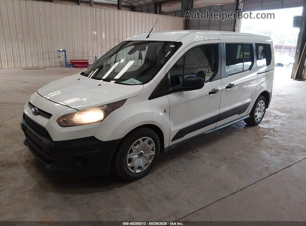 NM0GE9E74J1342876 2018 FORD TRANSIT CONNECT White Առջևի ձախ երեք քառորդ տեսարան