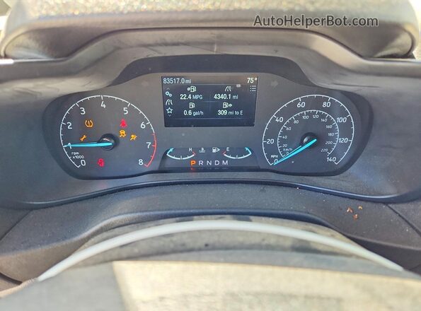 NM0GS9E22P1546890 2023 FORD TRANSIT White Вид щитка приладів
