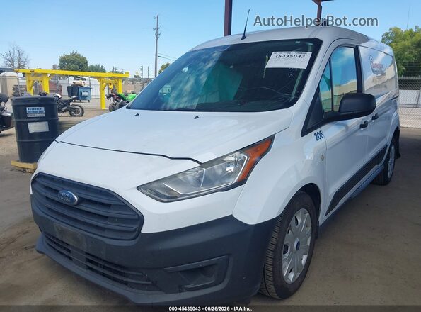NM0LS7E25K1387746 2019 FORD TRANSIT CONNECT White Առջևի ձախ երեք քառորդ տեսարան
