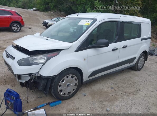 NM0LS7E71G1284407 2016 FORD TRANSIT CONNECT White Առջևի ձախ երեք քառորդ տեսարան