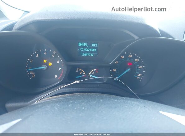 NM0LS7E73H1320664 2017 FORD TRANSIT CONNECT Silver Rear seats view