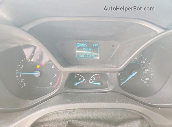 NM0LS7F73J1344810 2018 FORD TRANSIT White Вид щитка приладів