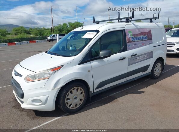NM0LS7F77G1292025 2016 FORD TRANSIT CONNECT White Առջևի ձախ երեք քառորդ տեսարան