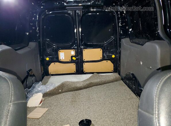 NM0LS7S28P1549381 2023 FORD TRANSIT Black Rear seats view