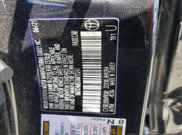 NMTKHMBX0MR131241 2021 TOYOTA C-HR Black Вид підкапотного простору