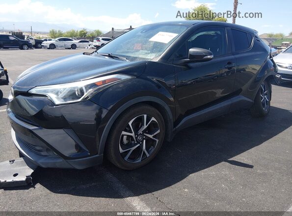 NMTKHMBX1JR019107 2018 TOYOTA C-HR Black წინა მარცხენა ხედი სამი მეოთხედიდან