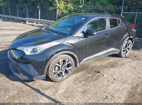 NMTKHMBX1JR020144 2018 TOYOTA C-HR Black Առջևի ձախ երեք քառորդ տեսարան