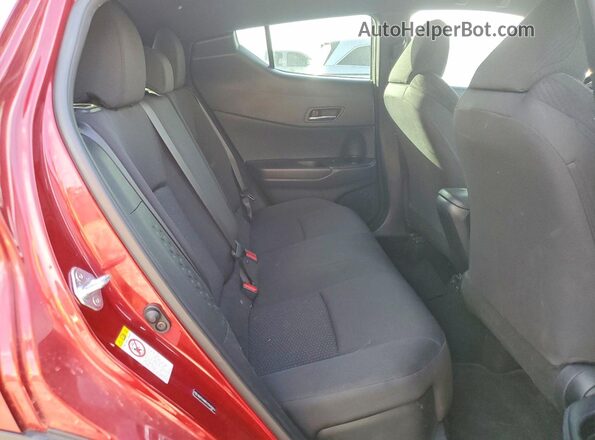 NMTKHMBX1KR098814 2019 TOYOTA C-HR Burgundy Rear seats view