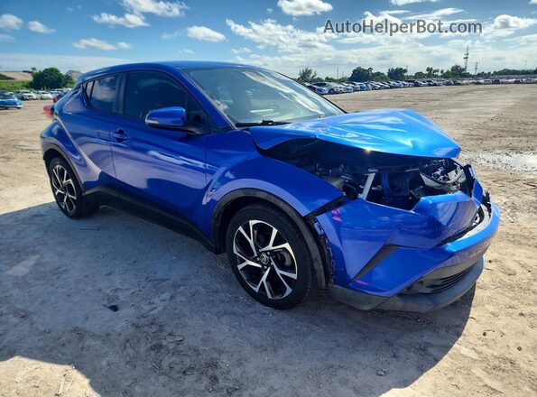 NMTKHMBX2JR004292 2018 TOYOTA C-HR Синий Передняя правая четверть