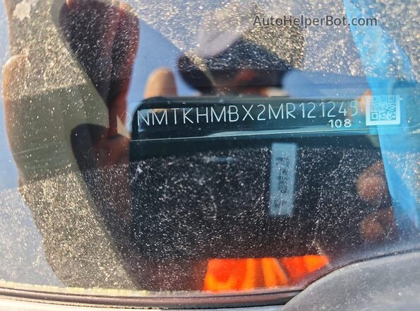 NMTKHMBX2MR121245 2021 TOYOTA C-HR Gray Widok naklejki z numerem VIN