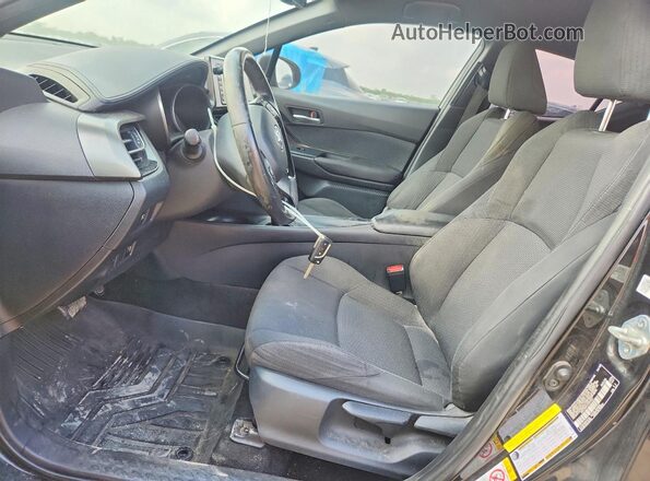 NMTKHMBX3JR059222 2018 TOYOTA C-HR Black Вид салону спереду