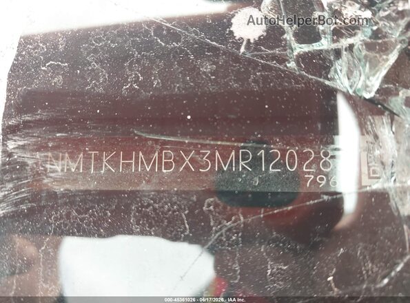 NMTKHMBX3MR120282 2021 TOYOTA C-HR Gray Engine compartment view