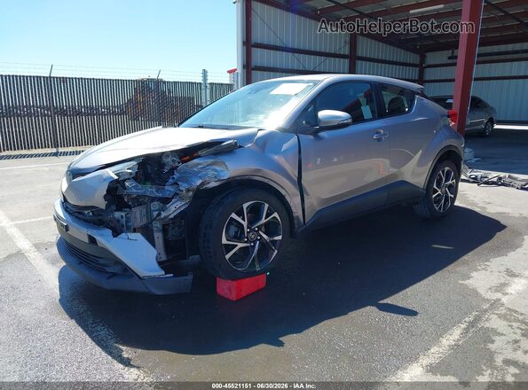 NMTKHMBX4JR050075 2018 TOYOTA C-HR Silver Առջևի ձախ երեք քառորդ տեսարան