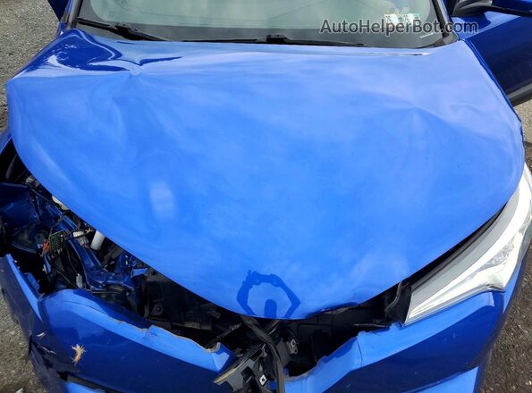 NMTKHMBX4KR095180 2019 TOYOTA C-HR Blue ძრავის განყოფილების ხედი