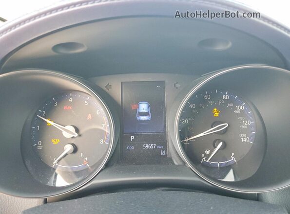 NMTKHMBX4LR112271 2020 TOYOTA C-HR White Instrument cluster view