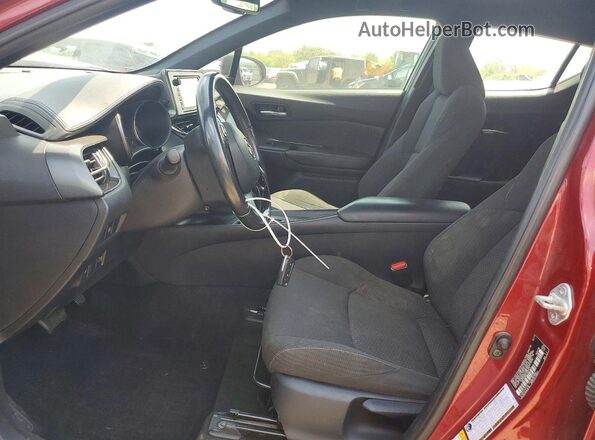 NMTKHMBX5JR041434 2018 TOYOTA C-HR Burgundy წინა სალონის ხედი