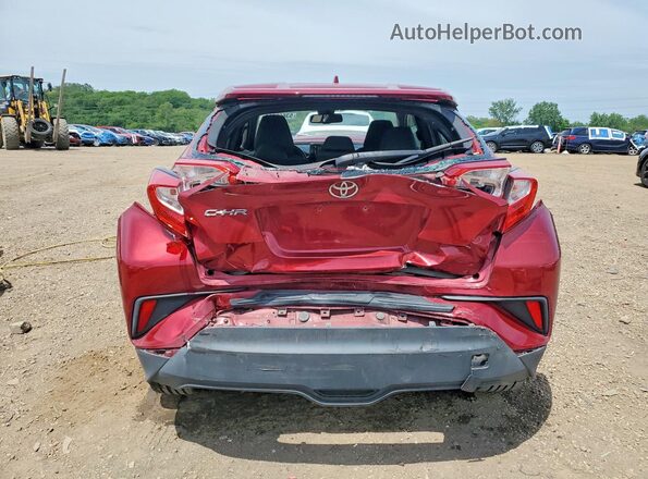 NMTKHMBX5JR041434 2018 TOYOTA C-HR Burgundy უკანა ხედი
