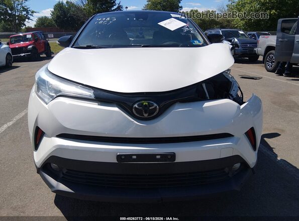 NMTKHMBX5KR093986 2019 TOYOTA C-HR White ხელსაწყოთა პანელის ხედი