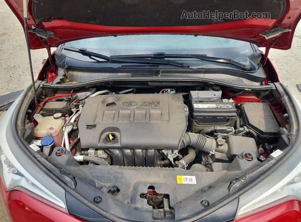 NMTKHMBX5KR096726 2019 TOYOTA C-HR Burgundy Вид підкапотного простору