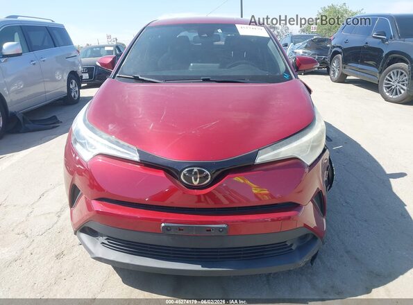 NMTKHMBX6JR034170 2018 TOYOTA C-HR Red Вид щитка приладів
